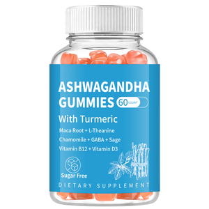<span class=keywords><strong>Ashwagandha</strong></span> gummies with ขมิ้นชัน | ปราศจากน้ำตาล | ฉลากส่วนตัว OEM | 60จำนวน - Product Image 1