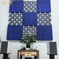 Barrière d'isolation acoustique AORONG à haute et basse fréquence, panneaux muraux 3D en feutre PET pour cinéma et studio
