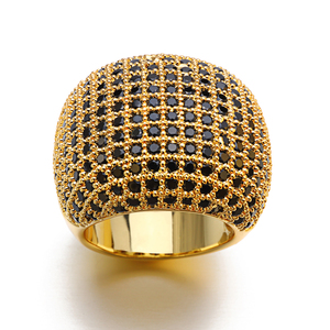 Jasen เครื่องประดับแฟชั่นสีดำ925เพชรโมอิสสำหรับผู้ชายแหวนเย็นสไตล์ฮิปฮอปเงินแท้ - Product Image 1