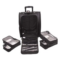 Trousse de Maquillage Professionnelle à Roulettes Grande Capacité pour Artistes Maquilleurs – Organisateur de Pinceaux et Cosmétiques – Sac de Rangement de Voyage à Roulettes – Meilleures Ventes