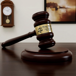 Ensemble personnalisé de marteau en bois et de bloc sonore |   Marteau de juge personnalisé pour le cosplay, souvenir d'avocat et vente aux <span class=keywords><strong>enchères</strong></span> - Product Image 4