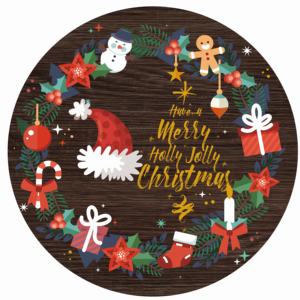Gepersonaliseerde vintage ronde metalen blikken bord diameter 20cm 30cm blikken plaat kerstdecoratie voor thuis winkel wanddecoratie - Product Image 4