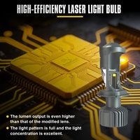 Ampoule de phare LED L9 60W 6000LM H4 LENS 12V 6500K Projecteur LED avec ventilateurs et cuivre Nouveau