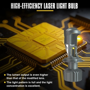 Светодиодная лампа для фар L9 60W 6000LM H4 с линзой, 12V 6500K, проекторная <span class=keywords><strong>LED</strong></span> с вентиляторами и медным охлаждением, новая - Product Image 4