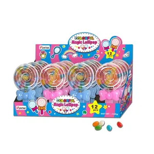 حلوى مبتكرة مرحة مناسبة للحفلات والهدايا للفتيات حلوى بألوان قوس قزح ولعب حلوى على شكل حلوى الللصة وحبوب الجِلي