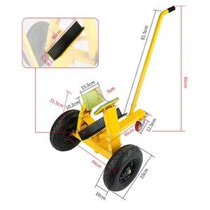 Chariot autobloquant industriel pour dalles de granit et de marbre Chariot de manutention de panneaux à 2/4 roues pour le transport et le déplacement de pierres - Product Image 2