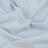 Tissu jersey 100% polyester OEM respirant, à séchage rapide, anti-humidité, léger, jacquard teint en fil, 140 g/m², 175 cm, pour femme
