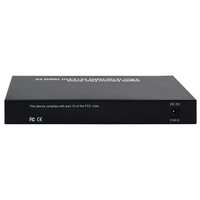 Conmutador de Fibra Óptica Gigabit de 8 Puertos SFP de 20-100KM, Convertidor de Medios de Fibra a Ethernet Multipuerto 2*1000Mbps RJ45, 8 Puertos de Fibra, 2 RJ45