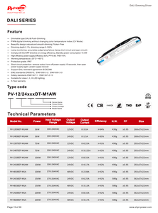 36W 75W 100W 150W 200W DALI& Push <b>Dimmable</b> <b>LED</b> Strips <b>Driver</b> IP67 Waterproof 100-240V/170-264VAC-DC 12V 24V 48V <b>LED</b> Power Supply - Product Image 5