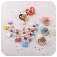 Produits pour bébés Clip pour sucette Love Ensemble de sucette en forme de Mickey créatif pour bébé