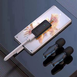 K35 Pro Long Range Mini Digital Sem Fio 3.5mm Microfone Lavalier Jack Mics para Livestream Speaker Smartphone Gravação <span class=keywords><strong>Mic</strong></span> - Product Image 2