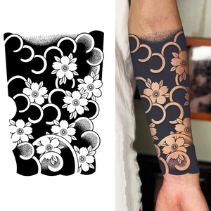 <span class=keywords><strong>Tatouage</strong></span> Autocollant Semi-Permanent “Jus d’Herbes” Non Réfléchissant pour Demi-Bras, Tient 2 Semaines, Vente en Gros - Product Image 1