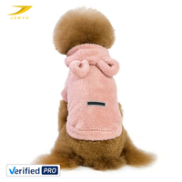 Manteau pour chien en polaire doux et chaud avec capuche oreilles de lapin, personnalisable par le fabricant, plusieurs couleurs au choix