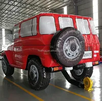 Modèle de voiture gonflable géant au prix d'usine, modèle de jeep gonflable, ballon pour la promotion publicitaire