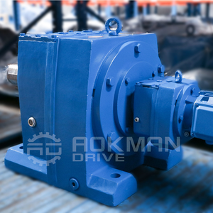 Réducteur de vitesse à engrenages hélicoïdaux en fonte série R Aokman, 10 CV, couple de 18000 N.m pour convoyeurs à bande et mines - Product Image 6