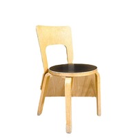 Silla y Taburete de Comedor Artex Estilo INS, Madera Maciza Moderna con Patas de Hierro, Muebles de Alta Gama para el Hogar, Modelo 866, para Cocina y Hotel