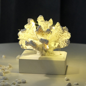 Lámpara decorativa LED de resina con simulación de coral para iluminación de entrada de hotel, escritorio de casa - Product Image 3