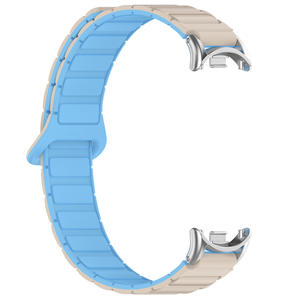Nueva Correa de Repuesto Magnética de Silicona de Doble Color, 12 mm de Ancho, Hebilla Deportiva Suave para MiBand 9 8 - Product Image 4