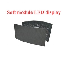 Panel Layar Video Digital Fleksibel LED Helitong 2.5mm Full Color, Dapat Dilipat dan Melengkung, untuk Penggunaan di Pusat Perbelanjaan