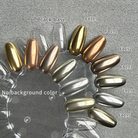 ANNIES-Poudre de miroir magique, pigment, effet miroir, poudre chromée pour Nail Art, 6 couleurs