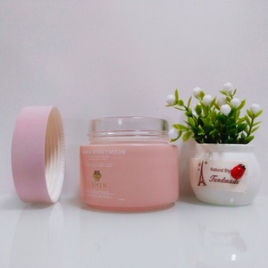 Custom Skincare Body Face Cream <b>Scrub</b> Mask Round 15ml 30ml 50ml 60ml 100ml Colored Frosted Glass Cosmetic Jars with Screw <b>Cap</b> - Product Image 6