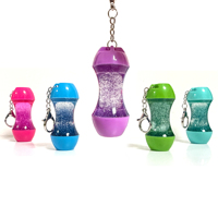 Porte-clés créatif en forme de petite gourde, anti-stress, avec poudre d'oignon et fuite d'huile, décoration de table, pendentif, jouet pour enfants, cadeau d'anniversaire