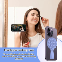 Ventouse magnétique pour téléphone MagSuction Cute Silicone Suction Cup Phone Mount Anti-Slip Hands-Free Phone Holder