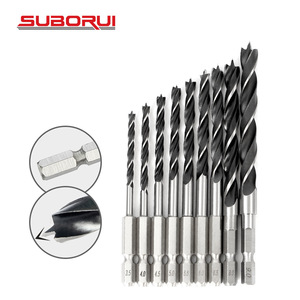 Suborui <span class=keywords><strong>3</strong></span>มม. 6มม. 8มม. 10มม. 13มม. HCS ก้านเห<span class=keywords><strong>ล</strong></span>็กคาร์บอนสูงปลายสว่านเจาะไม้ - Product Image 5
