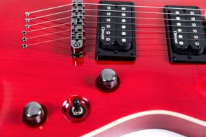 <span class=keywords><strong>Guitare</strong></span> électrique Clevan en gros, 6 cordes, rouge brillant, micros HH, 24 frettes, instruments de musique pour <span class=keywords><strong>magasin</strong></span> de musique professionnel - Product Image 6