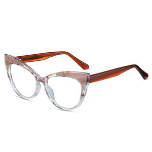 87284 Monturas de Gafas Ojo de Gato TR90 Acetato Montura Completa Lentes Anti Luz Azul Diseño Moderno Unisex Origen Taizhou - Product Image 4