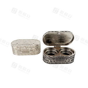 Soporte de viaje de Shabat judío Jerusalén 2 velas candelabro de Metal Judaica decoración del hogar nuevo diseño al por mayor de alta calidad - Product Image 5