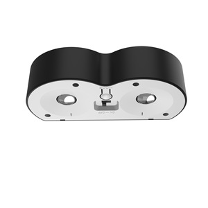 Lampe murale extérieure à énergie solaire à double tête pour clôture, patio, cour, escalier - Product Image 5
