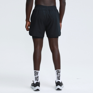 Short de fitness 2 en 1 à séchage rapide pour hommes avec doublure leggings pantalon de survêtement de gymnastique de jogging vierge pour hommes vente en gros sur mesure - Product Image 1