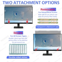 Protection d'écran anti-lumière bleue, anti-reflets, amovible, installation facile, anti-espionnage pour Lenovo 23,8 pouces 16:9, filtre de confidentialité