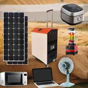 पाइसन 5000 डब्ल्यू सौर ऊर्जा संचालित जनरेटर स्टेशन, एमपीपी नियंत्रक और शुद्ध साइन वेव इन्वर्टर के साथ होम हाउस बैकअप के लिए