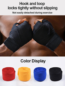 Vente en gros de bandages intérieurs de ceinture de gymnastique pour le fitness et le poignet, protège-coups de pied de Muay Thai, sangles de <span class=keywords><strong>boxe</strong></span> à la main - Product Image 4