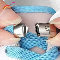Le plus récent interrupteur à une touche sans cravate plat paresseux attachant des lacets élastiques 8mm Press Lock