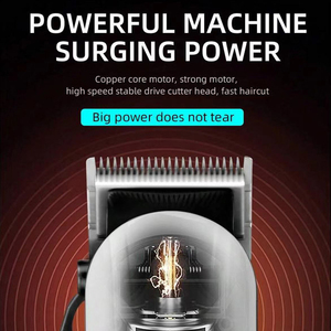 Tondeuses à cheveux électriques professionnelles avec logo personnalisé, sans fil, rechargeables par USB, batterie au lithium, pour usage domestique ou en salon de coiffure - Product Image 4
