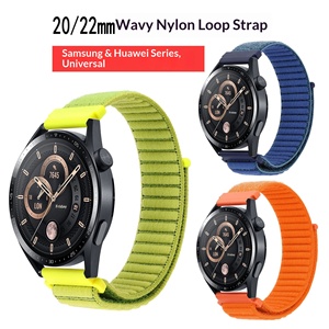 สายนาฬิกาอัจฉริยะ Upro คุณภาพสูง ปรับได้ ขนาด 20 มม. 22 มม. สายรัดข้อมือแบบผ้าไนลอนสำหรับทุกเพศ ระบายอากาศได้ดี เหมาะสำหรับเล่นกีฬา - Product Image 2