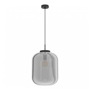 Lampadario BULCIAGO a 1 LUCE, NERO TRASPARENTE, ALTEZZA 150CM - 1X40W E27 - Product Image 1