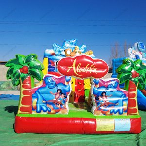 Lâu đài bơm hơi Aladdin cho trẻ em có khu vực trượt và leo núi - Product Image 3
