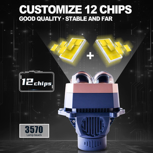 Xenplus LP54 PLUS LED <strong>Projector</strong> Lens 3 Inch High Low Beam 12V Universal Led Len Car IP68 Waterproof <strong>Bi</strong> LED <strong>Projector</strong> - Product Image 3