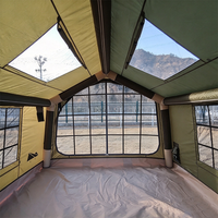 Tente gonflable verte durable de haute qualité, résistante à la pluie, à montage rapide, 3*3m, pour camping de luxe en plein air, vente en gros d'usine chinoise