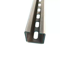 Rail de guidage en acier inoxydable galvanisé 304 de qualité industrielle, profil en C, support de montage solaire photovoltaïque, marque Shunlide, modèle 41*21 2.5mm