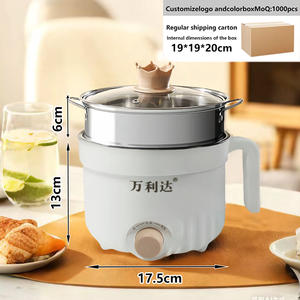 Cuisinière à riz électrique ménagère en gros, marmite à fondue, cuve antiadhésive, verre trempé, multifonctionnelle, utilisation commerciale, marmite de cuisson - Product Image 4