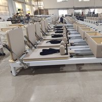 Tmax Pilates Reformer Noir et Blanc en Aluminium – Appareil de Pilates Durable pour la Maison et la Salle de Sport – Fabrication Directe