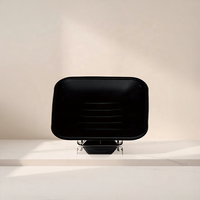 Porte-savon et distributeur de savon en verre sur mesure, couleur et contour personnalisés, finition mate, accessoire de table de toilette en verre