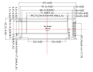 2.8英寸OLED显示屏 256x64像素 单色小型OLED屏幕模块 16针SSD1322 <span class=keywords><strong>3</strong></span>-/4线SPI I2C PMOLED面板 - Product Image 5