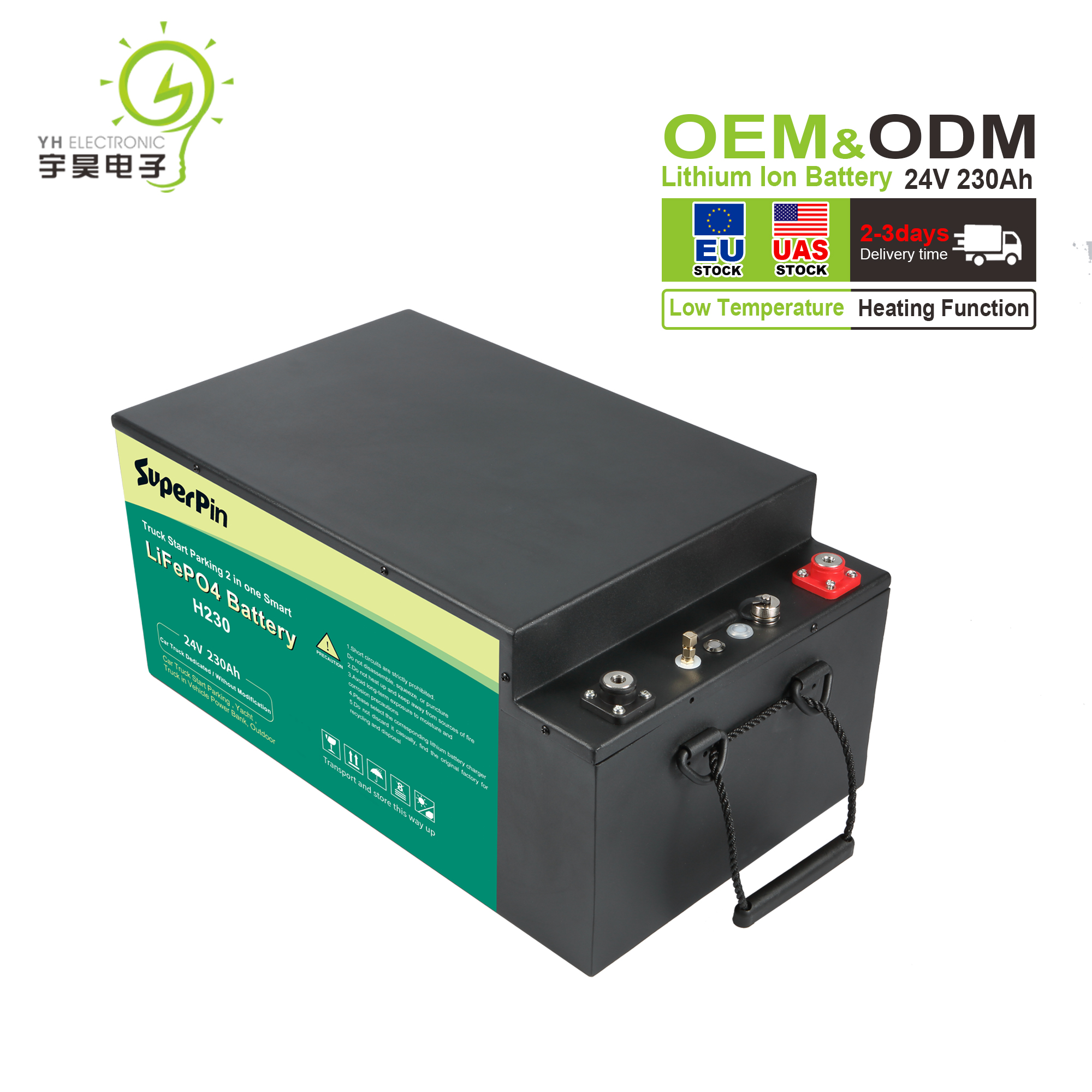 OEM ODM Заводская 1200 CCA Lifepo4 24V 25,6 v 230Ah стартер для грузовика