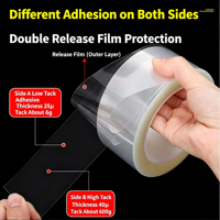 Cinta Adhesiva Acrílica Transparente de Doble Cara AB, Resistente al Calor, para Recortar, Unir y Fijar Paneles de Vidrio de Electrodomésticos y Pantallas Táctiles